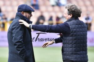 Il dg Foresti e mister Stroppa Cremonese