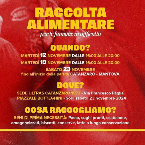 Raccolta alimentare ultras